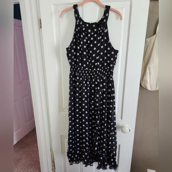 Cato Polka-Dot Ruffle Dress - Picture 2 of 4